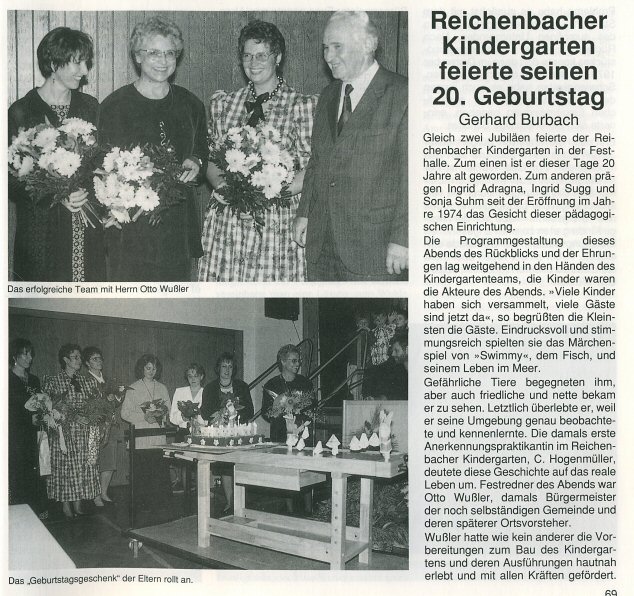 Pressemitteilungen aus dem Jahre 1974